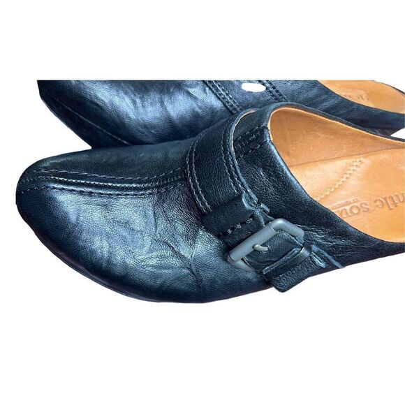 Gentle Souls Ophelia Black Leather Clog with Buckle Size 8 1/2 - Picture 11 of 11